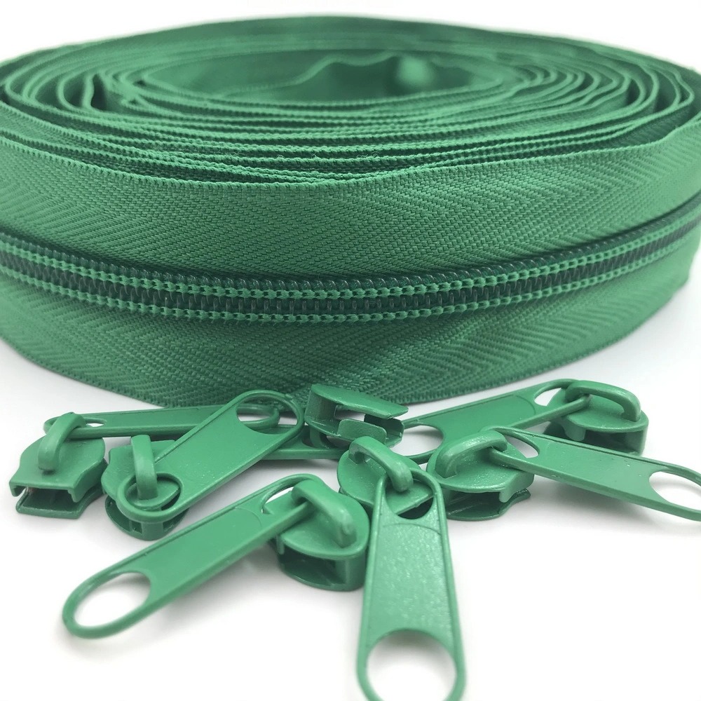 Green Color 3 Nylon Zippers EVERNICE ZIPPER
