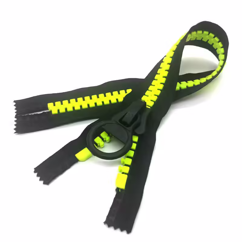 Fluorescent Teeth Resin Zipper